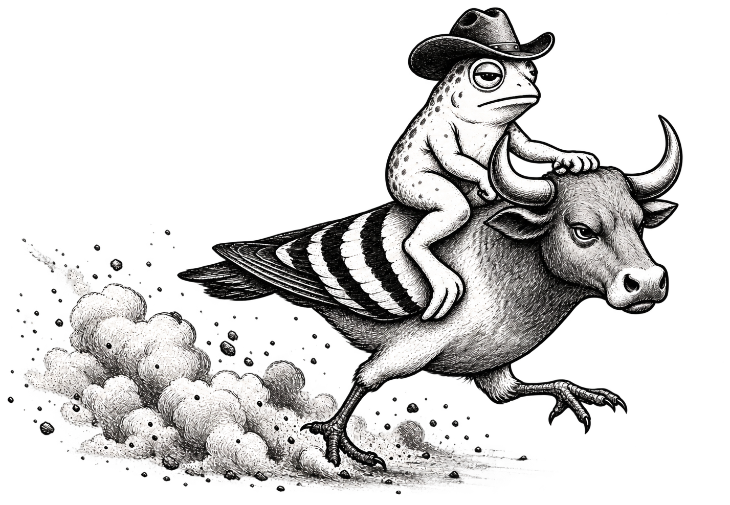 MOOBIRD moving through a rodeo arena